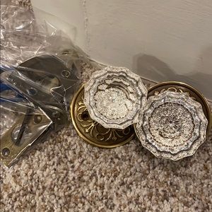 Emtek Crystal and Brass Door Knob